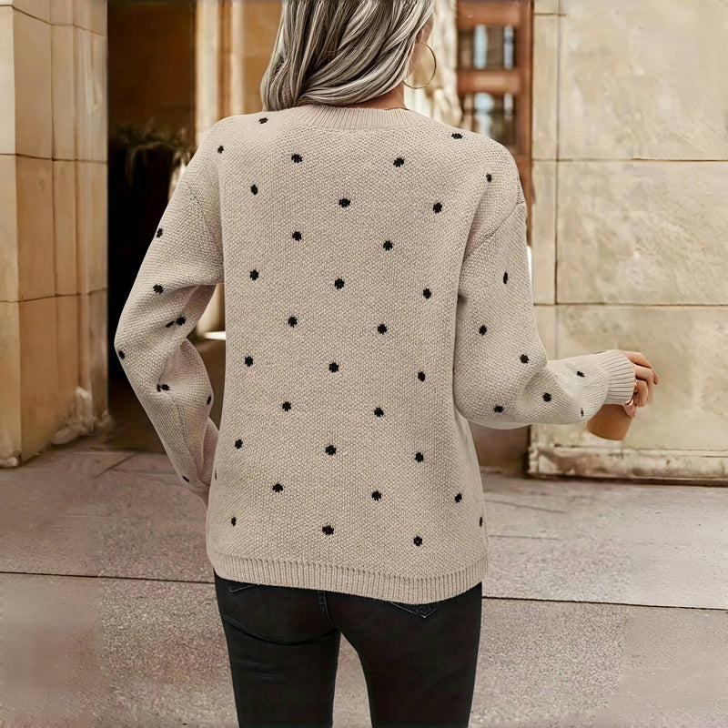 Angelique - Sanfter Pullover mit feinen Punktakzenten