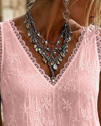 Marjet | V-Neck Lace Tank Top