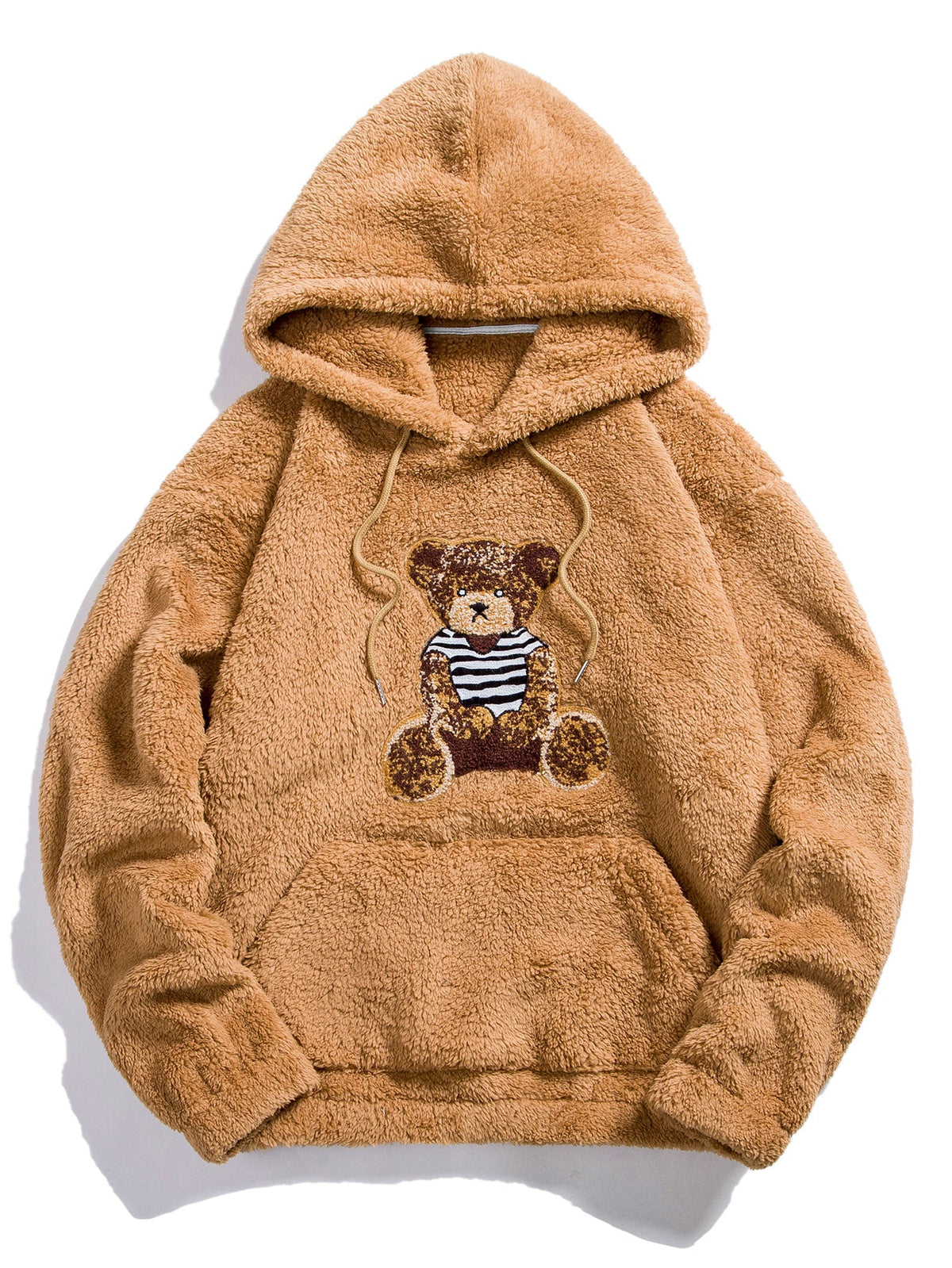 Bier Embroidered Patch Teddy Hoodie