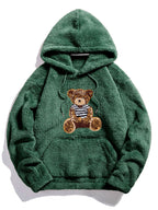 Bier Embroidered Patch Teddy Hoodie