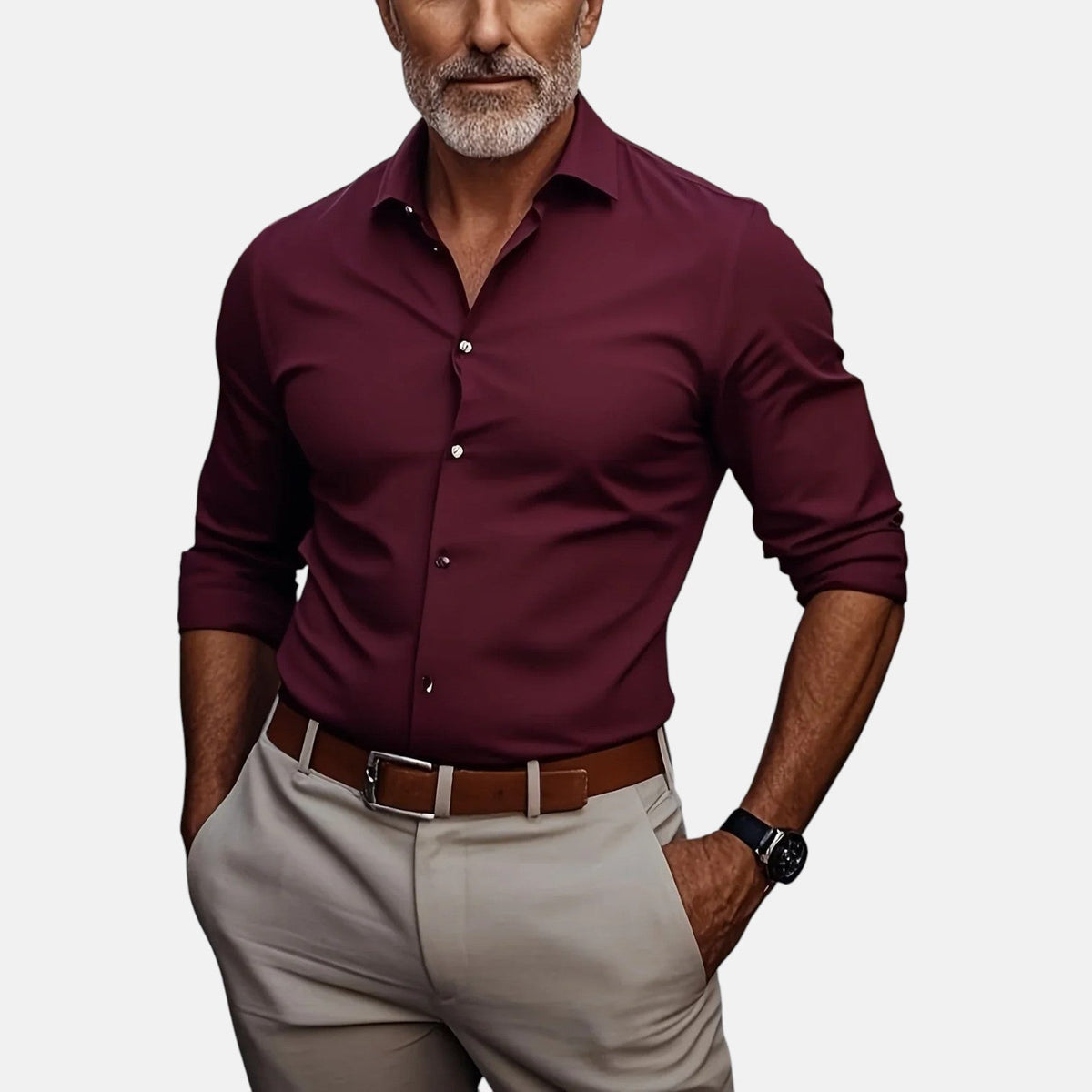 Sommerfeld | Herren Slim Fit Businesshemd, knitterfrei