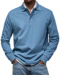 Elias™ | Essential Long Sleeve Polo Shirt