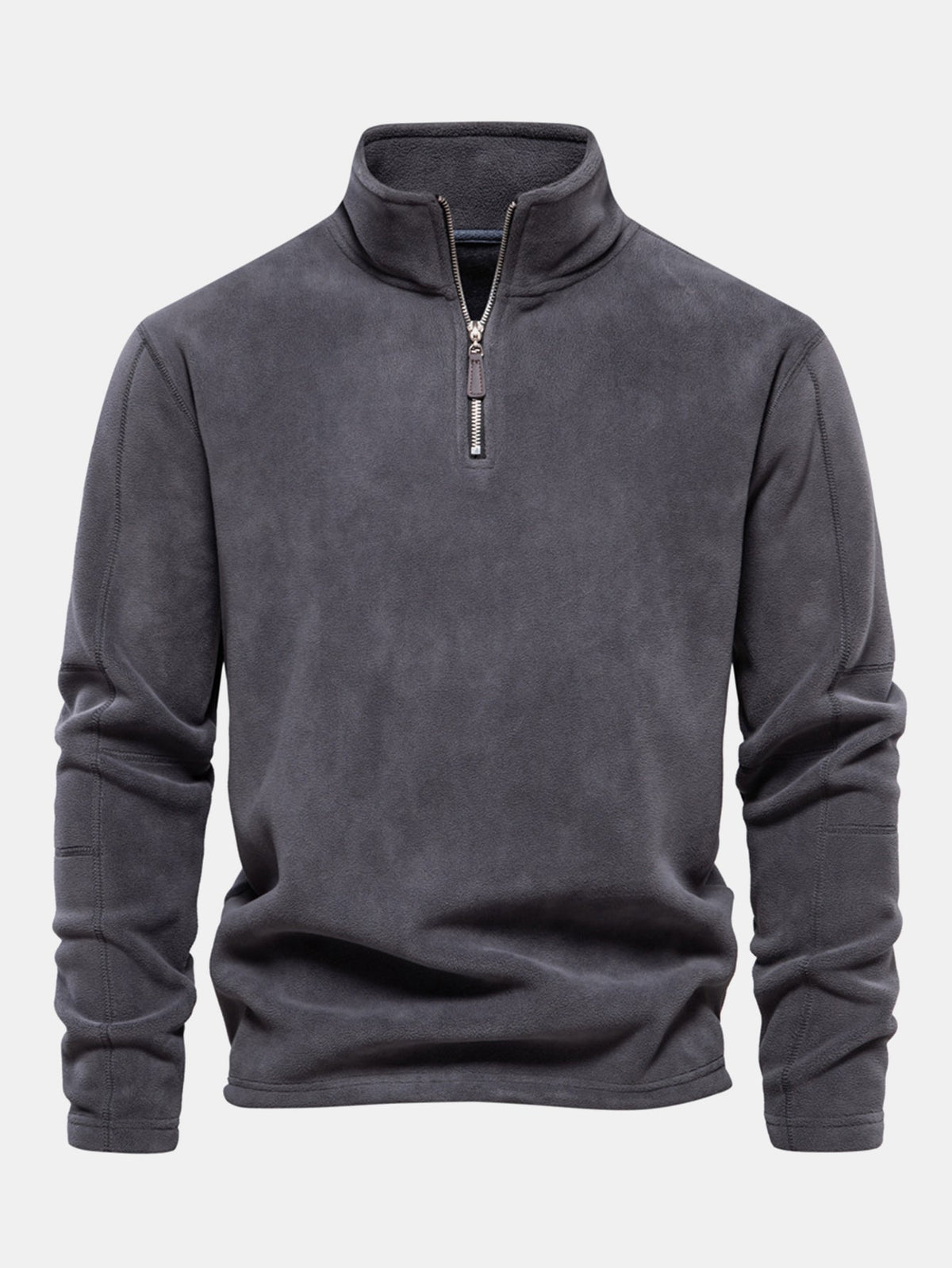 Polarfleece Sweatshirt mit halbem Reißverschluss