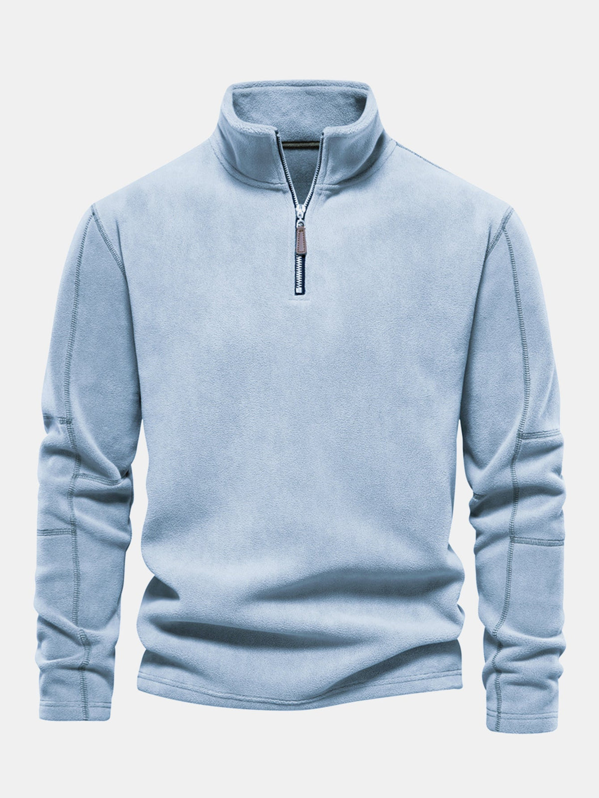 Polarfleece Sweatshirt mit halbem Reißverschluss