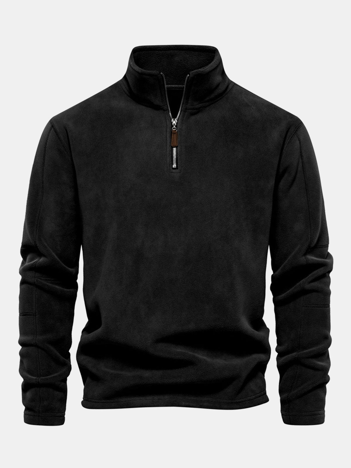 Polarfleece Sweatshirt mit halbem Reißverschluss