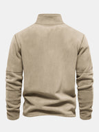 Polarfleece Sweatshirt mit halbem Reißverschluss