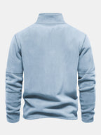 Polarfleece Sweatshirt mit halbem Reißverschluss