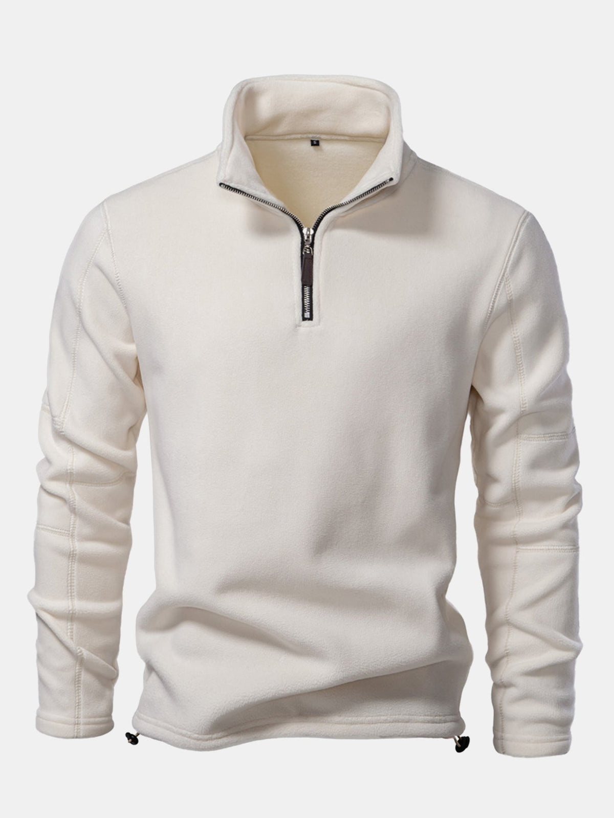 Polarfleece Sweatshirt mit halbem Reißverschluss