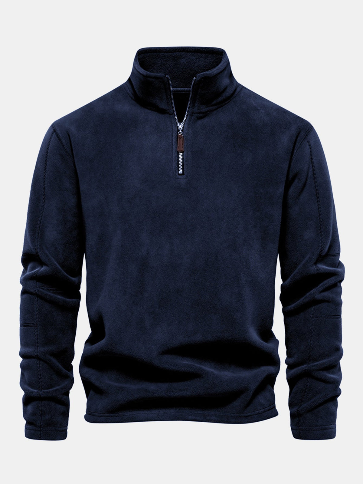Polarfleece Sweatshirt mit halbem Reißverschluss