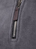 Polarfleece Sweatshirt mit halbem Reißverschluss