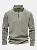Polarfleece Sweatshirt mit halbem Reißverschluss