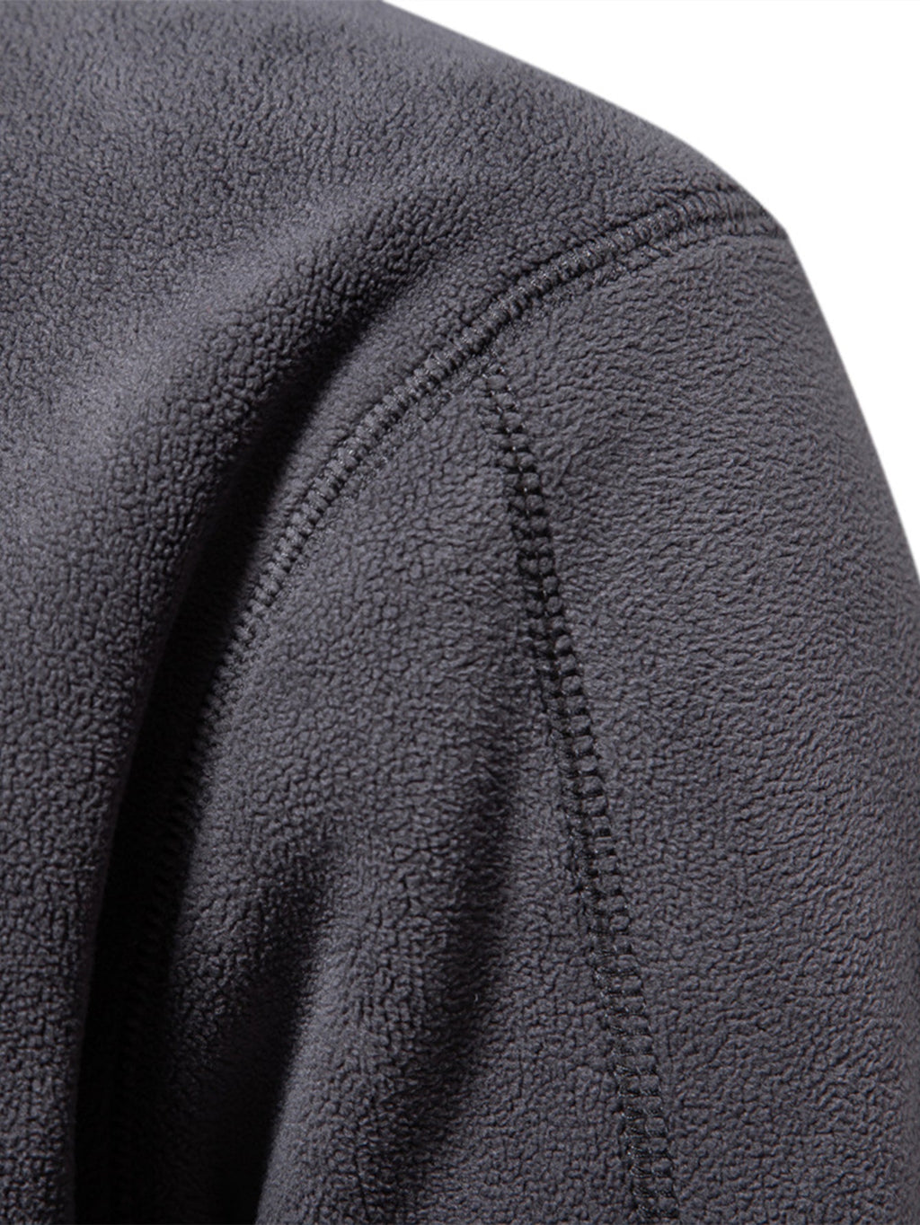 Polarfleece Sweatshirt mit halbem Reißverschluss