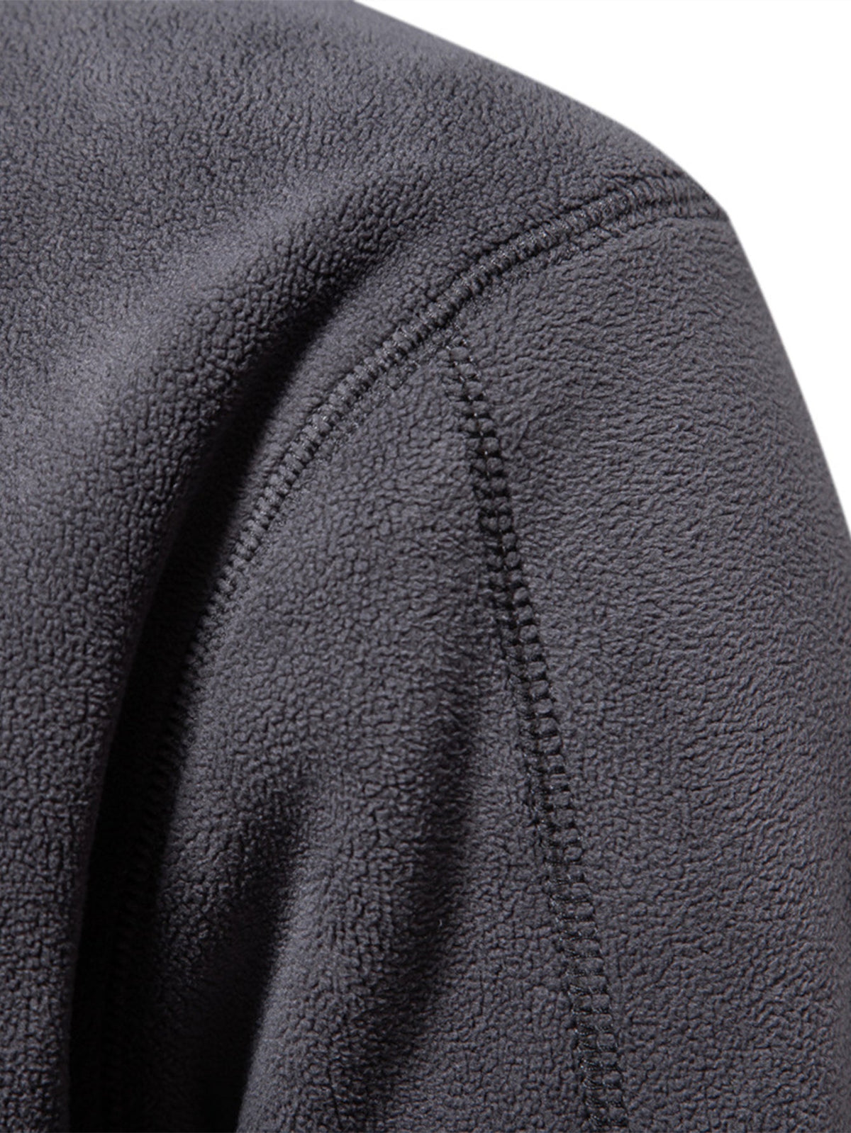 Polarfleece Sweatshirt mit halbem Reißverschluss