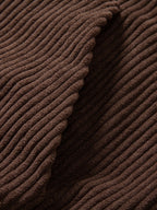 Corduroy Kapuzenpullover mit Kängurutasche
