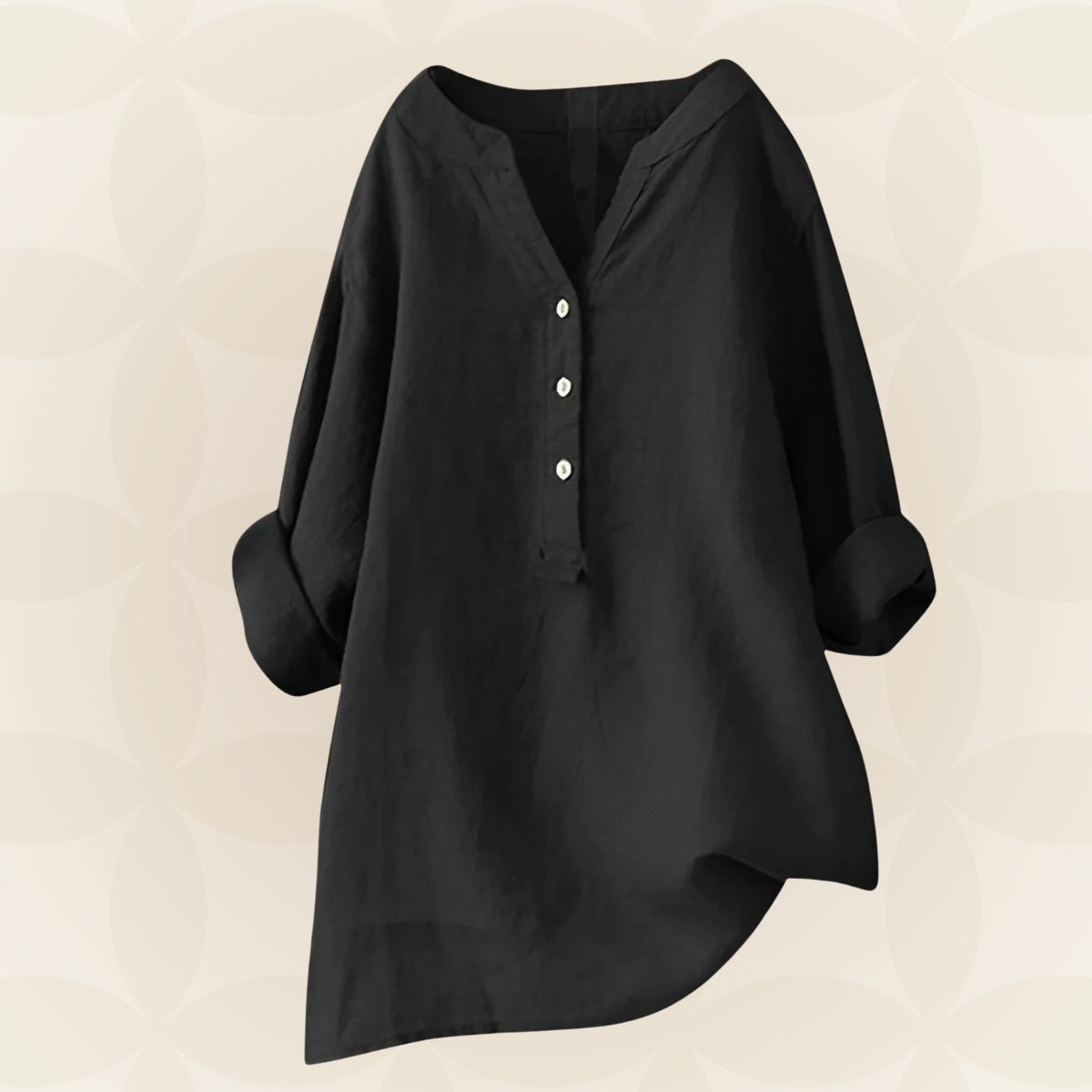 Danielle - Leichte und bequeme Bluse mit Knopfleiste