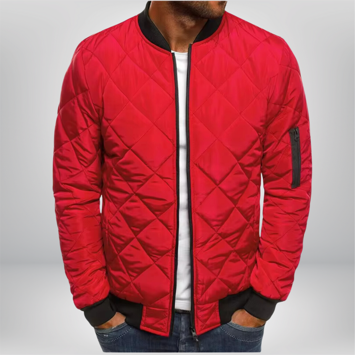 William™ - Luxe Quilted Bomber Jacket