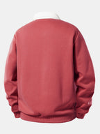 Contrast Collar Sweatshirt