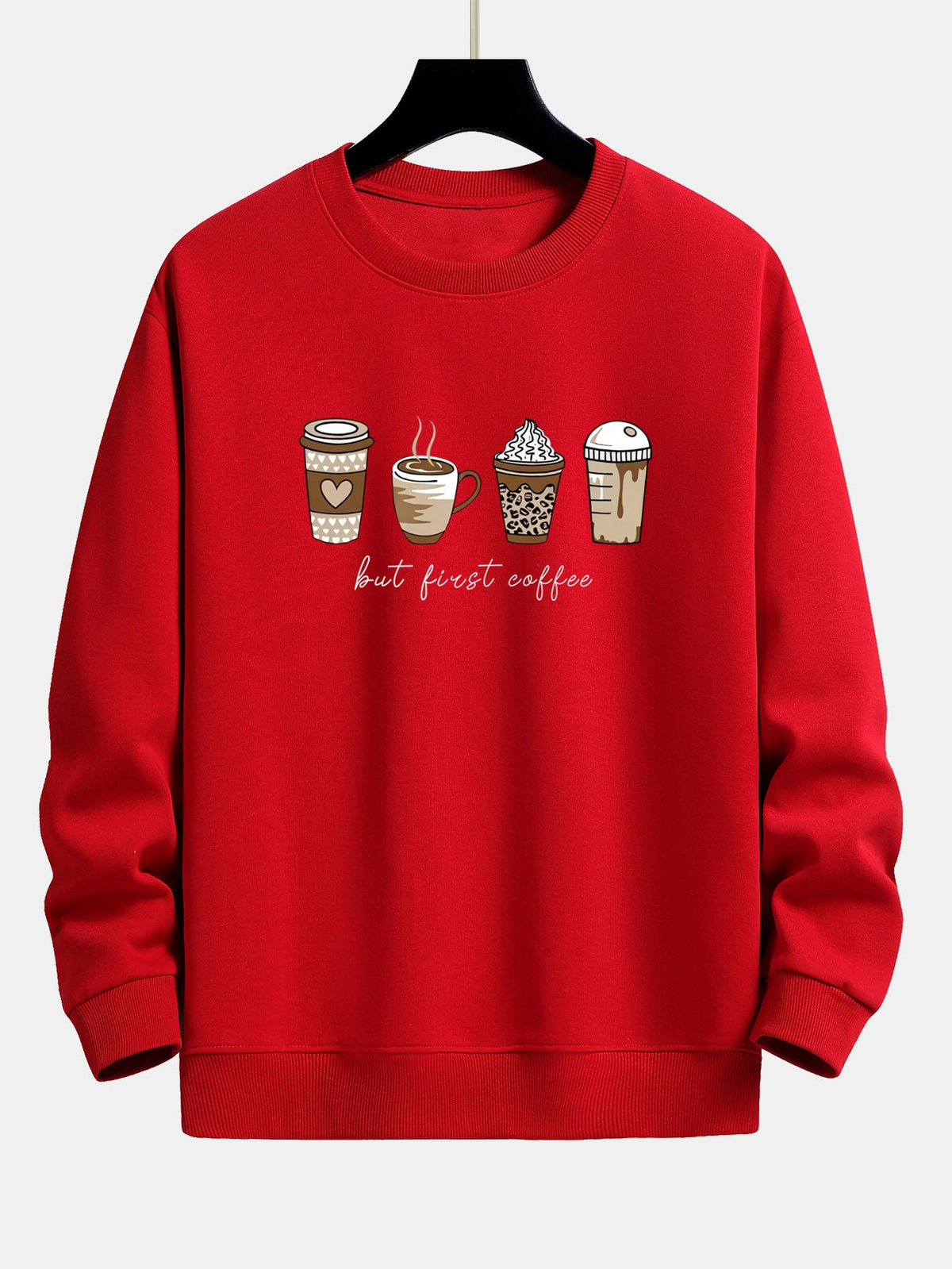 Relaxed Fit Sweatshirt in Coffee Powder