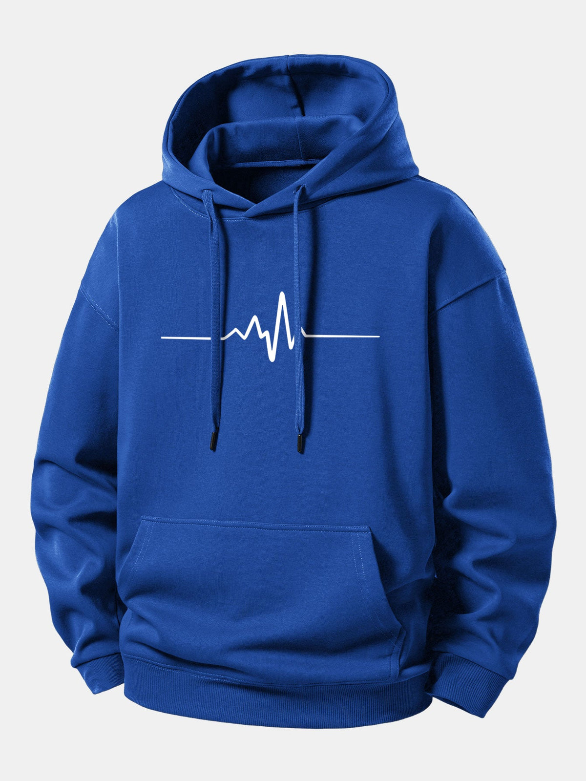 Herzfrequenz Hoodie in Bequemer Passform