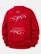Relaxed Fit Sweatshirt with Tokyo Osaka Print