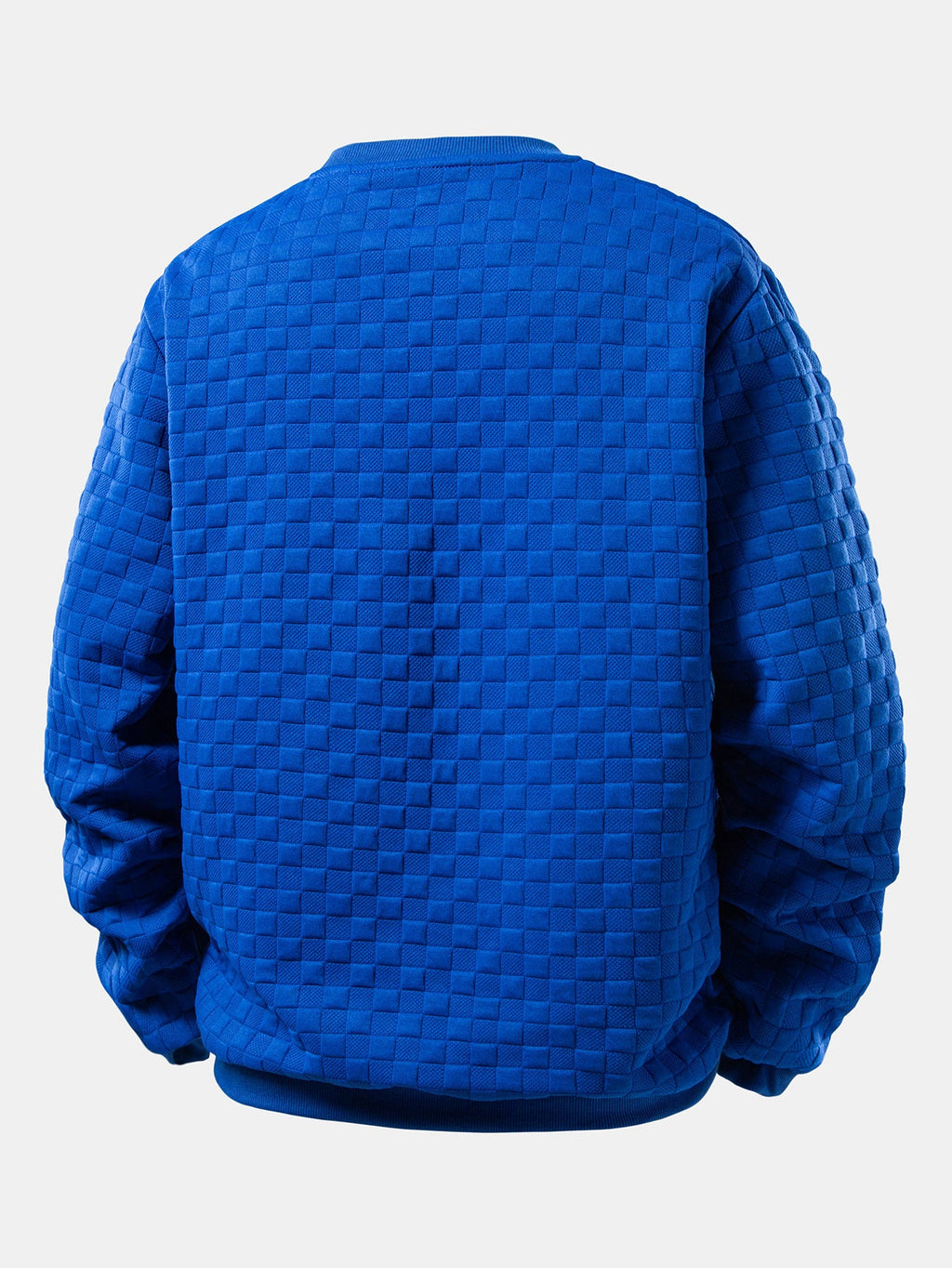Jacquard Pullover mit Schachbrettmuster