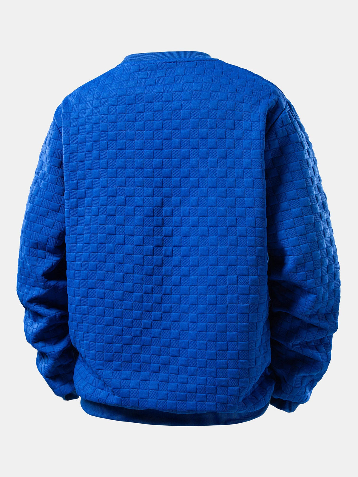 Jacquard Pullover mit Schachbrettmuster
