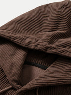 Corduroy Kapuzenpullover mit Kängurutasche