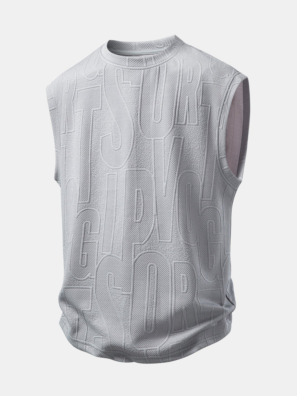 Tanktop mit Buchstaben-Jacquard und Shorts mit Kordelzug - Set