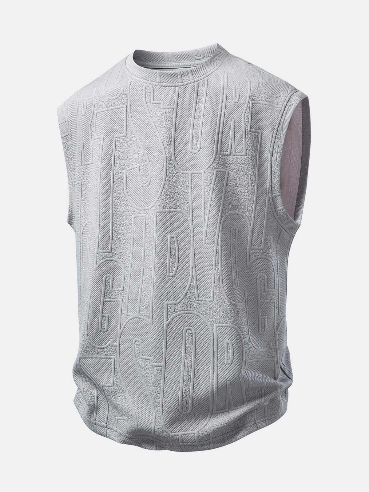 Tanktop mit Buchstaben-Jacquard und Shorts mit Kordelzug - Set