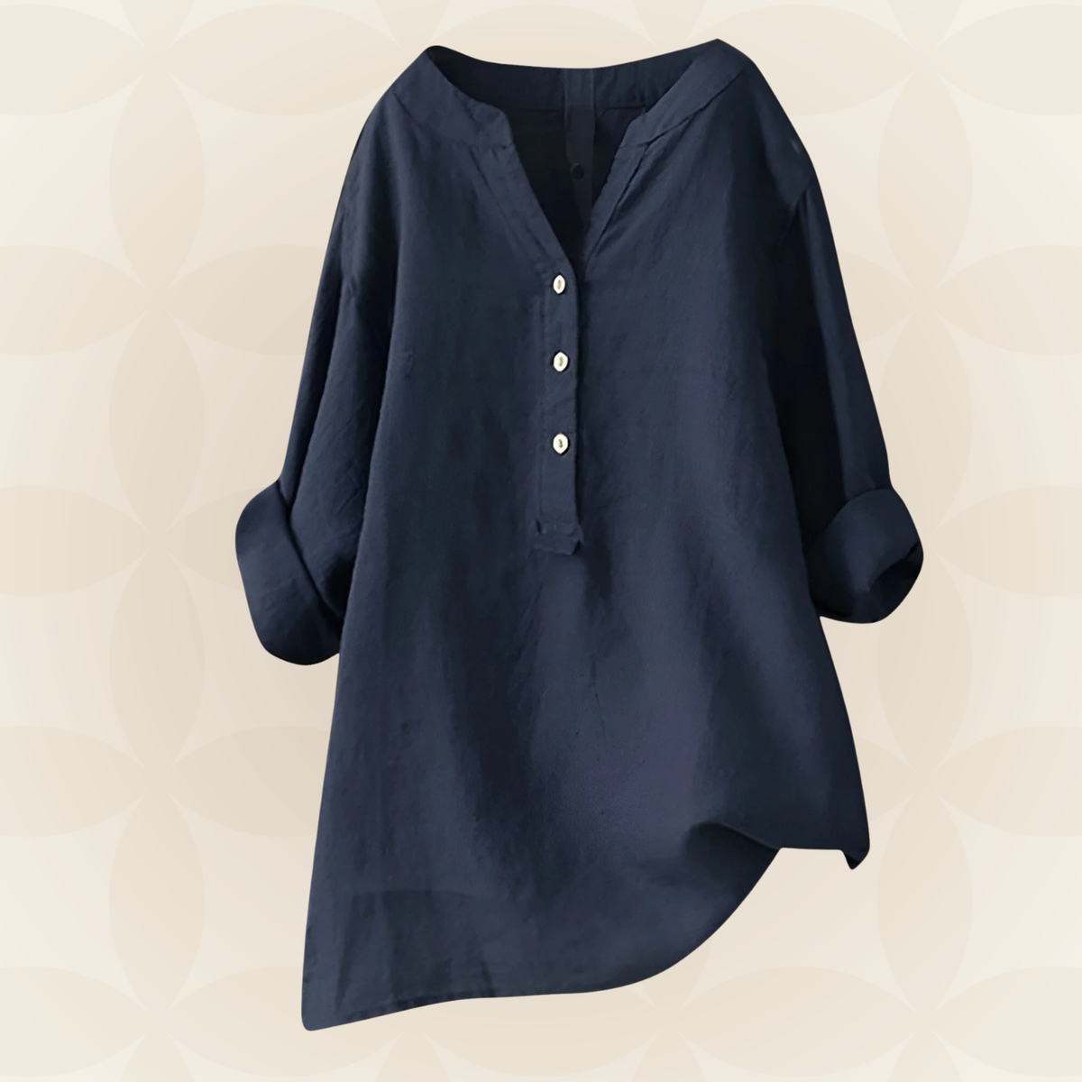 Danielle - Leichte und bequeme Bluse mit Knopfleiste