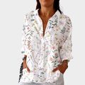 Strahlende und bunte Druckbluse
