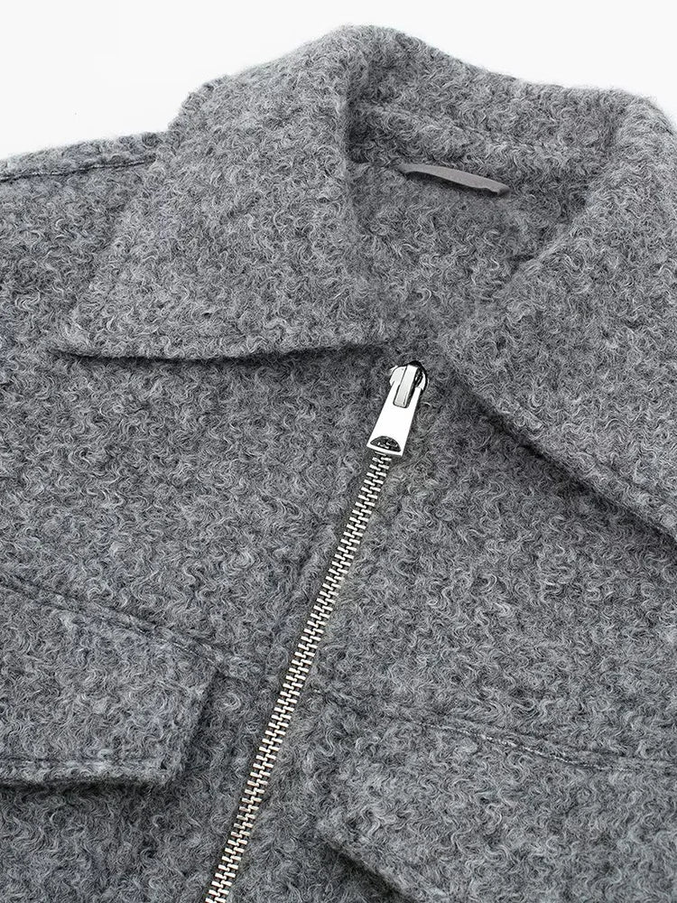 Willie – Vintage-Jacke mit Reißverschluss und klassischem Reverskragen