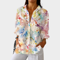 Farbenfrohe und Leichte Druckbluse
