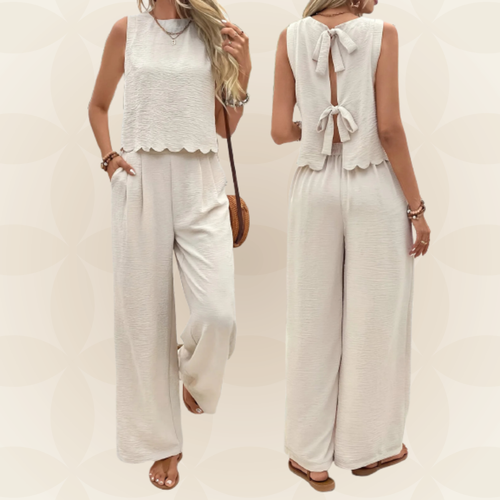 Brigitte - Zweiteiliges Set mit ärmellosem Oberteil und Hose