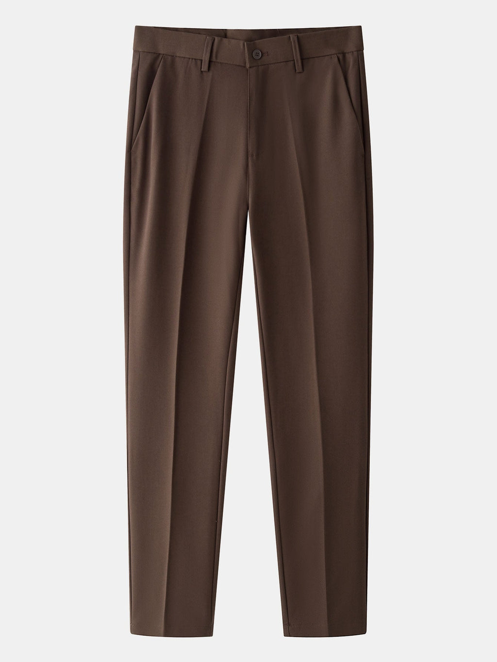 Kontrast-Reißverschluss Strickpolo mit Slim Fit Tapered Hose