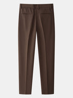 Kontrast-Reißverschluss Strickpolo mit Slim Fit Tapered Hose