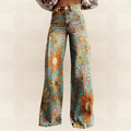 Cirilla - Palazzo Pants with Floral Pattern