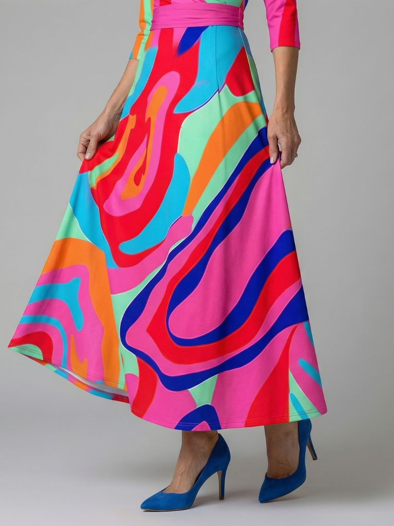 Celine | Midi-Kleid mit Wickelausschnitt
