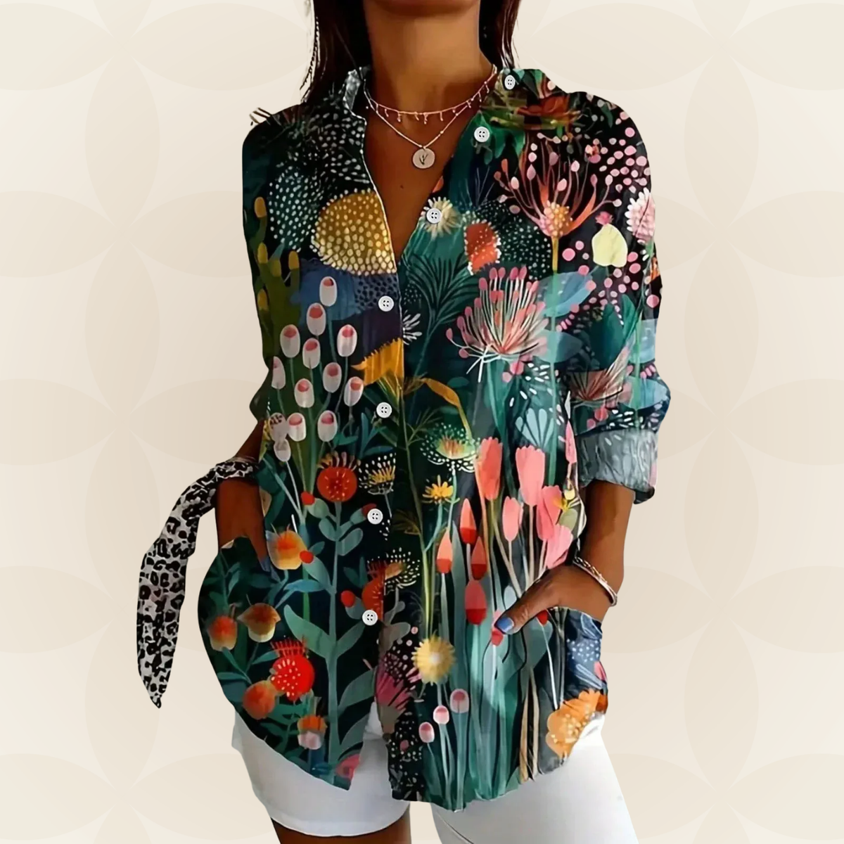 Cornelia - Bunte Druckbluse