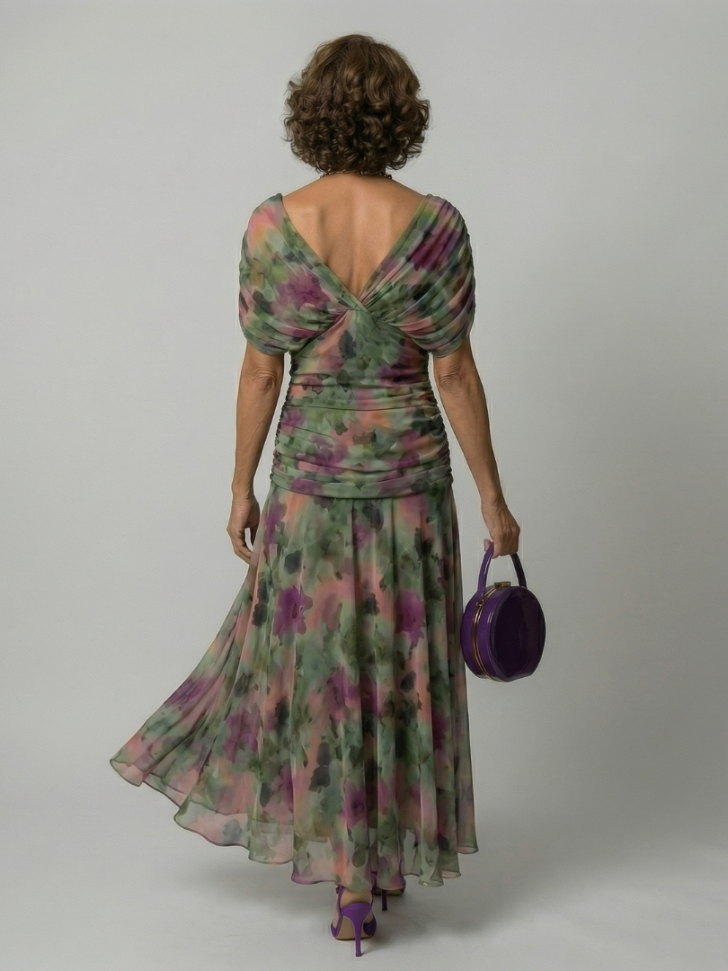 Calen | Off-Shoulder Flowing Midi Dress