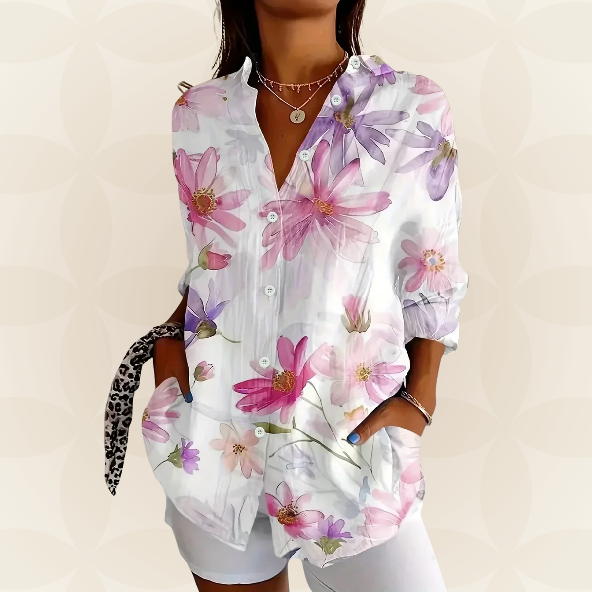 Cornelia - Bunte Druckbluse