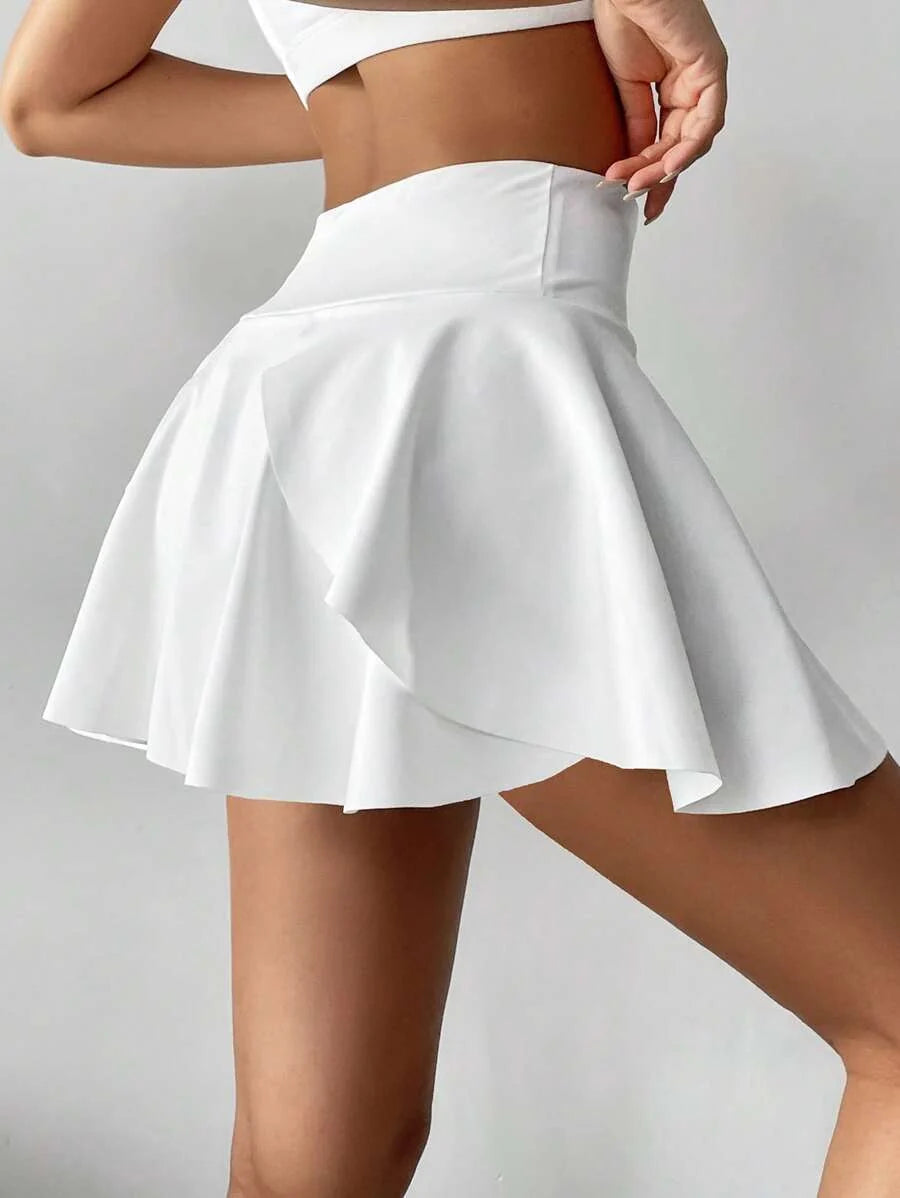 Lucienne | Hochtailliertes, Bequemes Rock-Hosen-Set