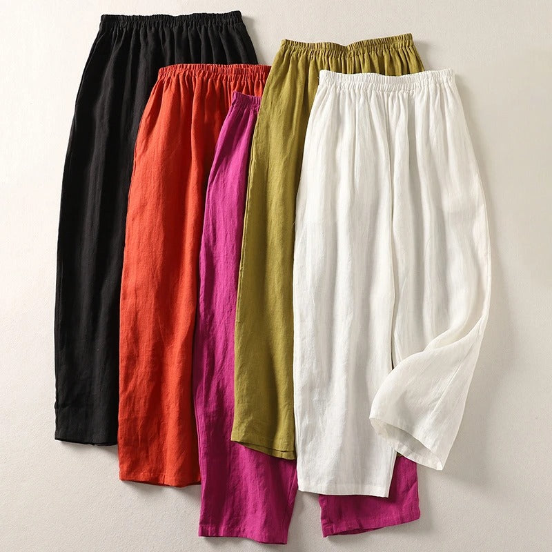 Maeve | Komfortable Hose aus Baumwolle und Leinen