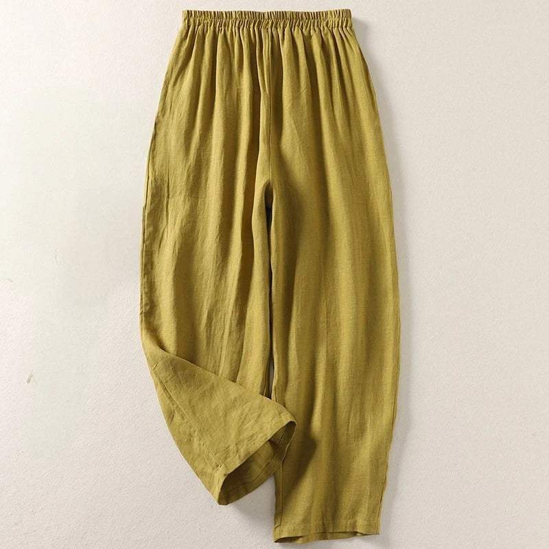 Maeve | Komfortable Hose aus Baumwolle und Leinen