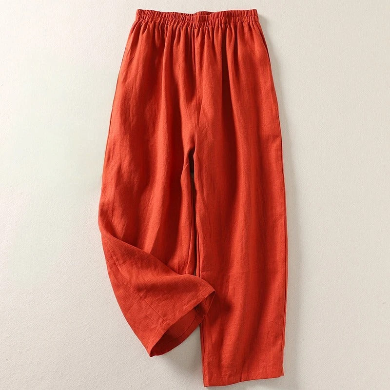 Maeve | Komfortable Hose aus Baumwolle und Leinen