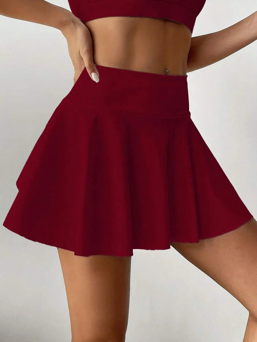 Lucienne | Hochtailliertes, Bequemes Rock-Hosen-Set