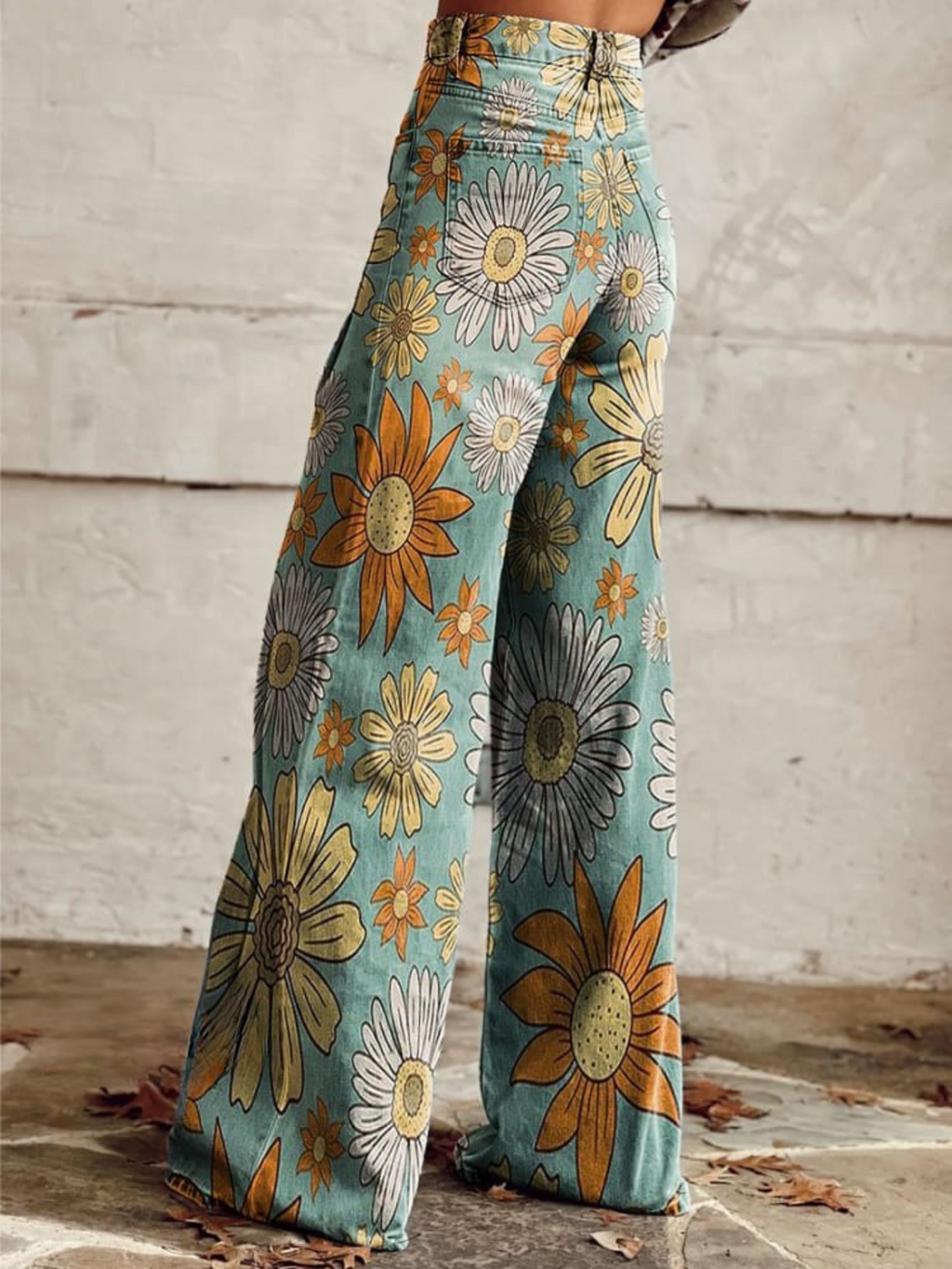 Cirilla - Palazzo Pants with Floral Pattern