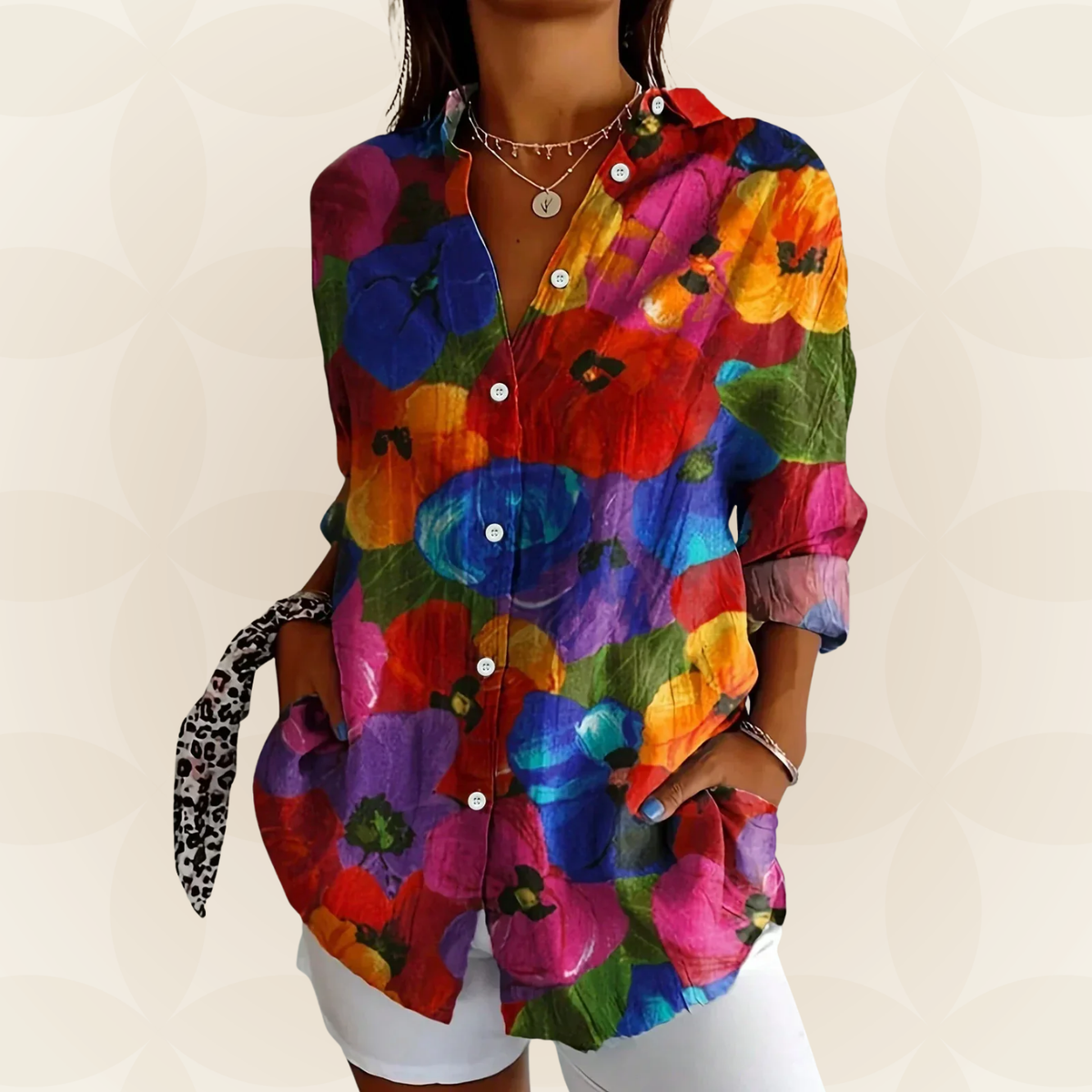 Cornelia - Bunte Druckbluse