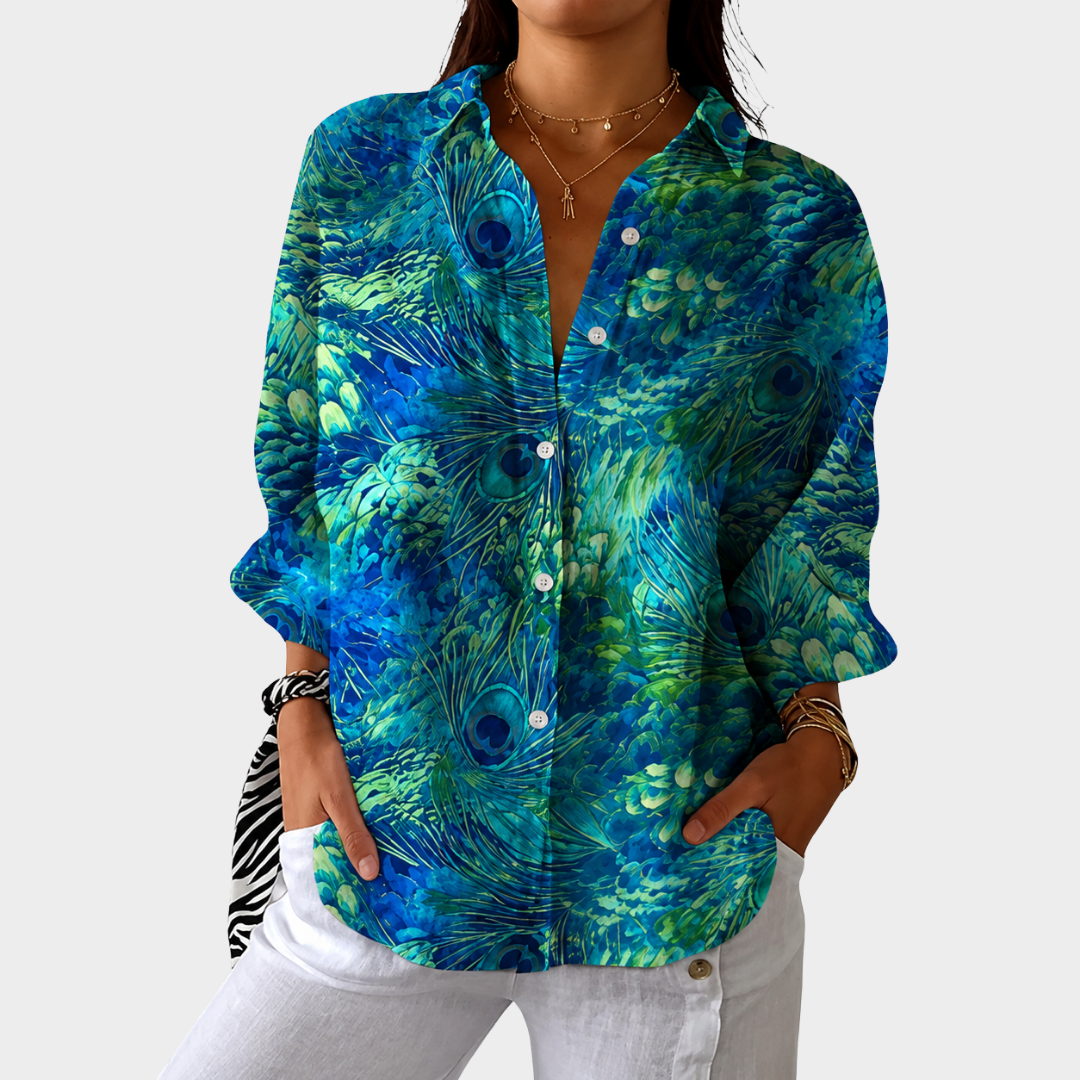 Leichte, Bunte Druckbluse