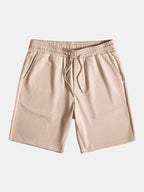Ripp-Top mit Stehkragen und Shorts